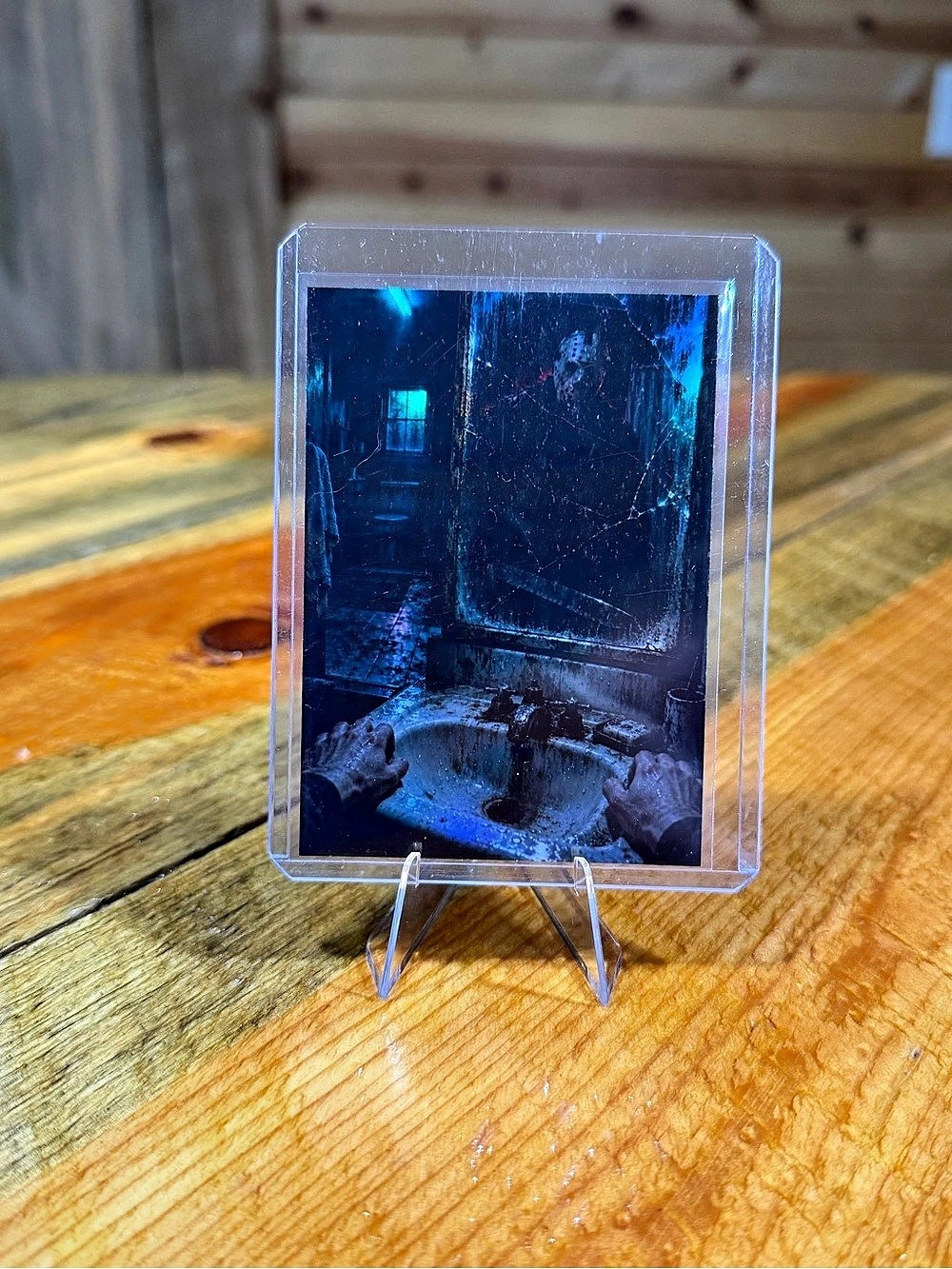 Jason Vorhees Custom Trading Card - Bathroom Scene